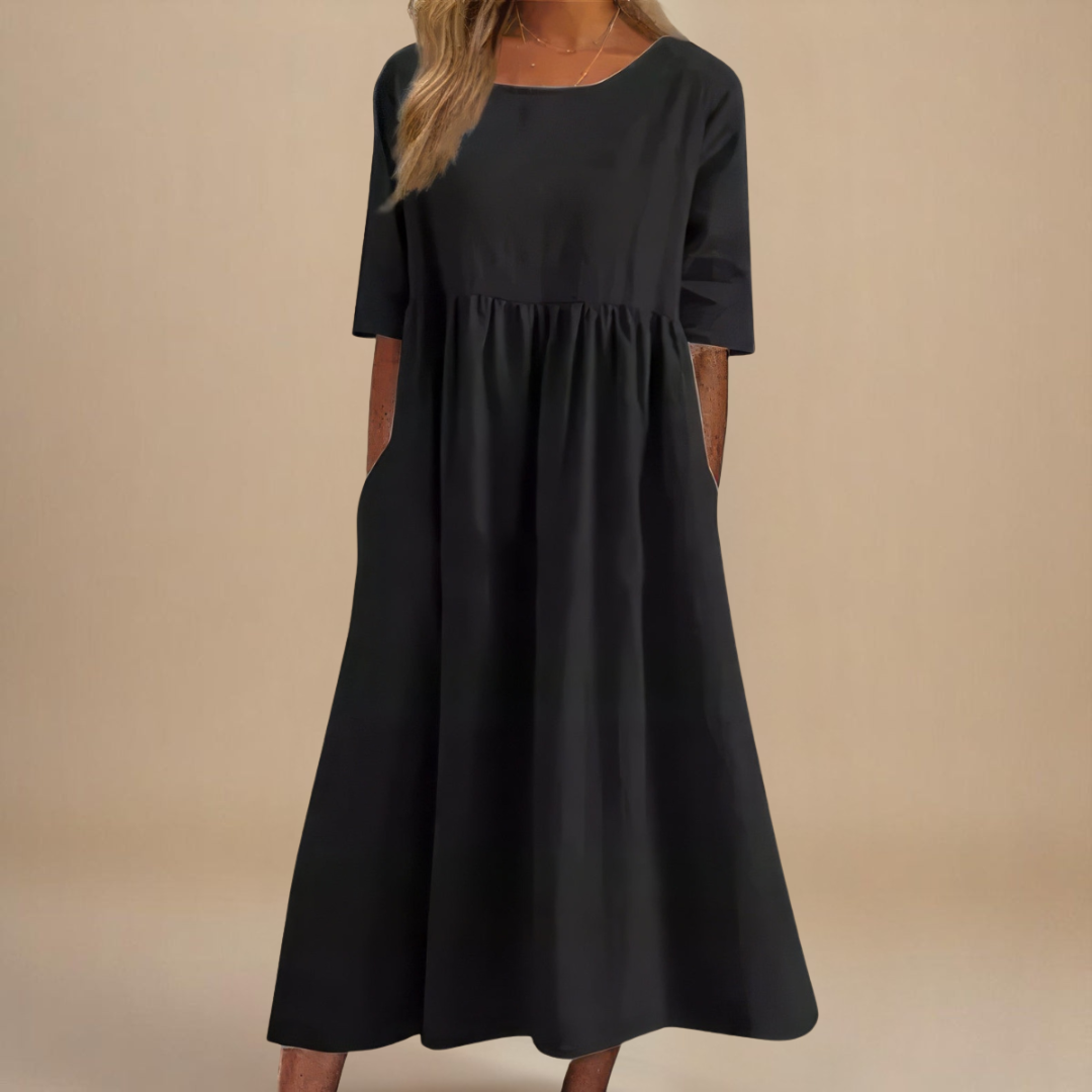 Astrid™ | Smickrande Bomullsklänning